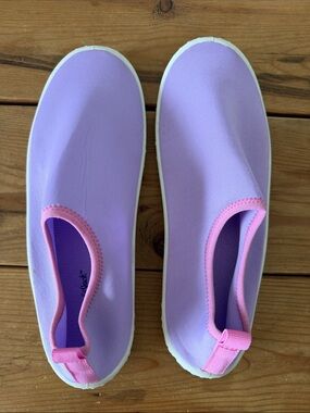 Cat & Jack Girls Water Shoes Pink Purple Slip-On Swim Ocean Lake Water